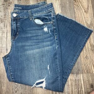 Maurice’s distressed cropped jeans
